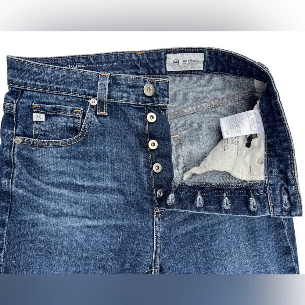 AG Adriano Goldschmied Alexxis Slim Straight Leg Jeans size 27 - Picture 6 of 9